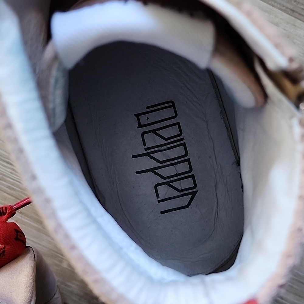 Red and Pink High-Top Sneakers - Picture 11 of 16